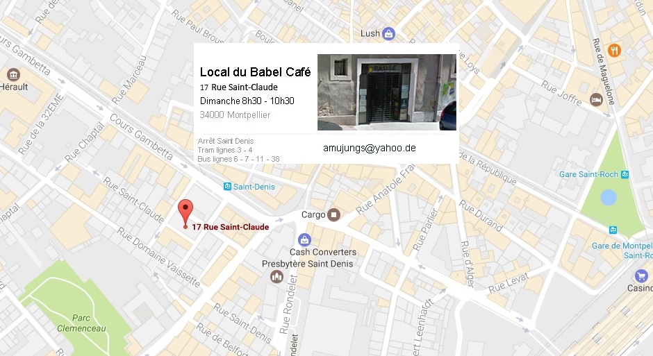 Carte Babel Café